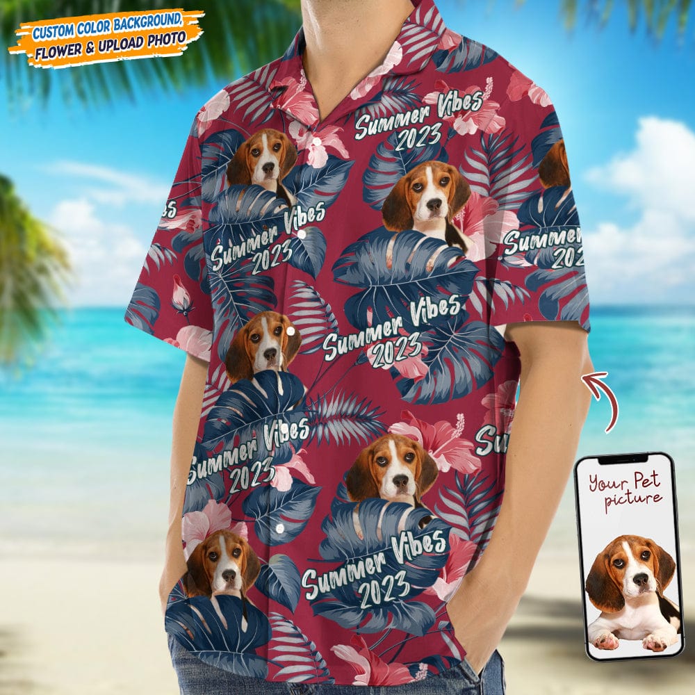 Upload Dog Photo Summer Viber Hawaii Shirt N304 889324