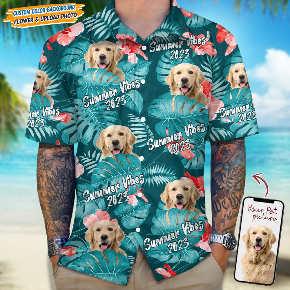 Upload Dog Photo Summer Viber Hawaii Shirt N304 889324