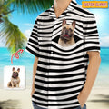 Upload Dog Photo With Zebra Stripe Hawaiian Shirt TA29 889081