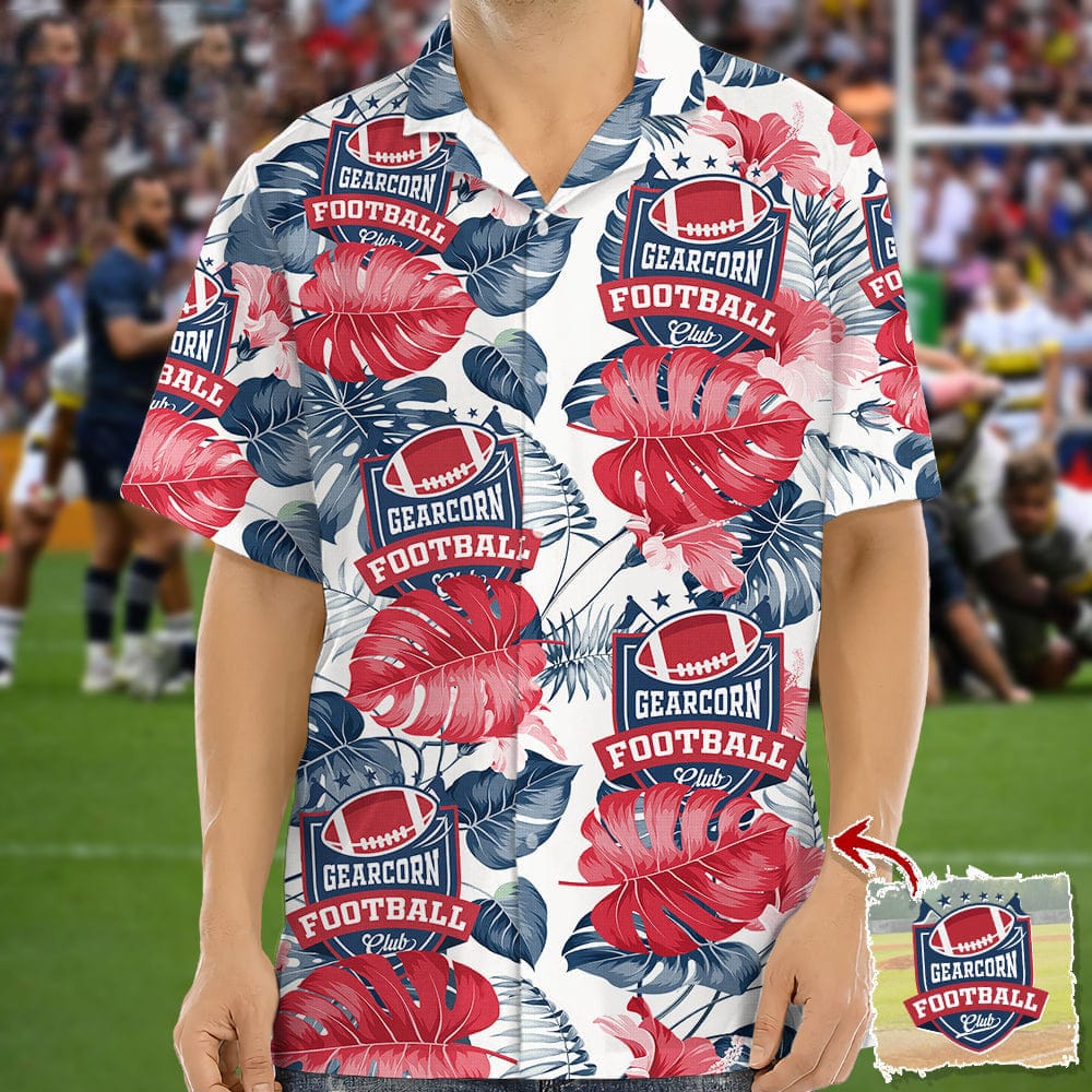 Upload Favorite Team Logo Photo Football Hawaiian Shirt K228 888478