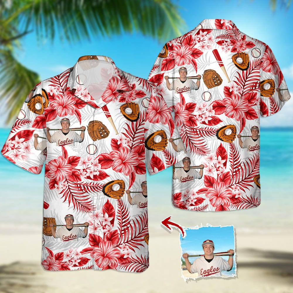 Upload Photo Baseball Hawaiian Shirt, N304 888426