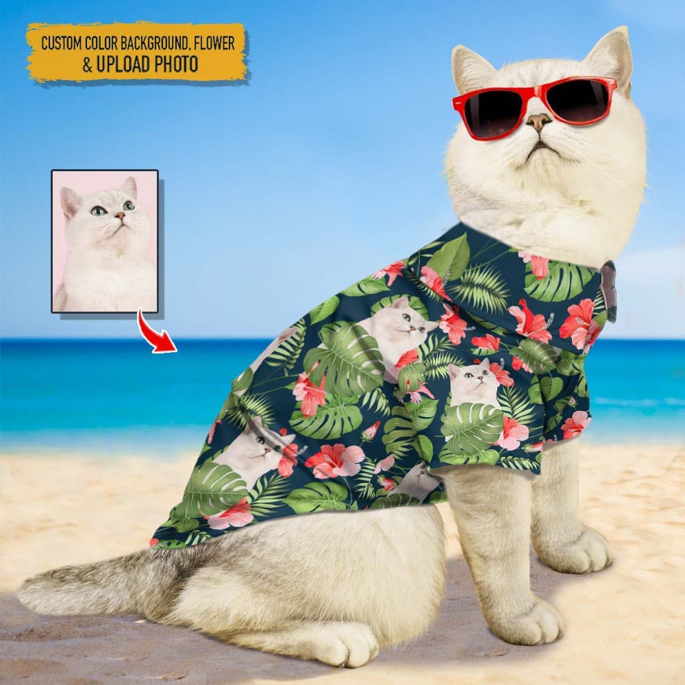 Upload Photo Cat Hawaiian Shirt, N304 888412