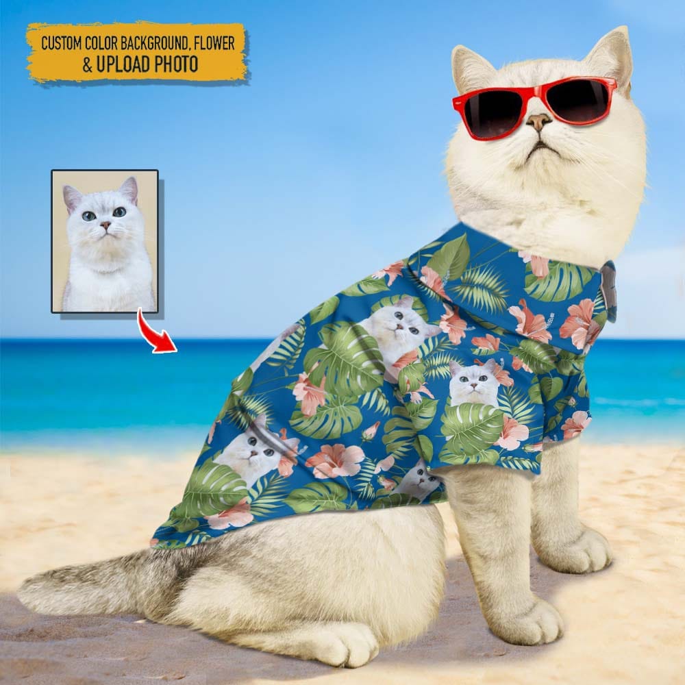 Upload Photo Cat Hawaiian Shirt, N304 888412
