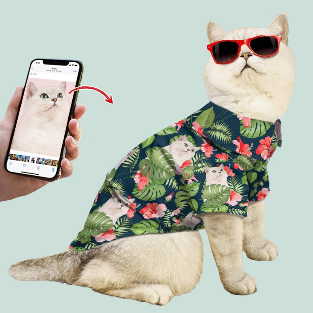 Upload Photo Cat Hawaiian Shirt, N304 888412