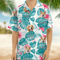 Upload Photo Custom Name Dog Men's Hawaiian Shirt DM01 891085