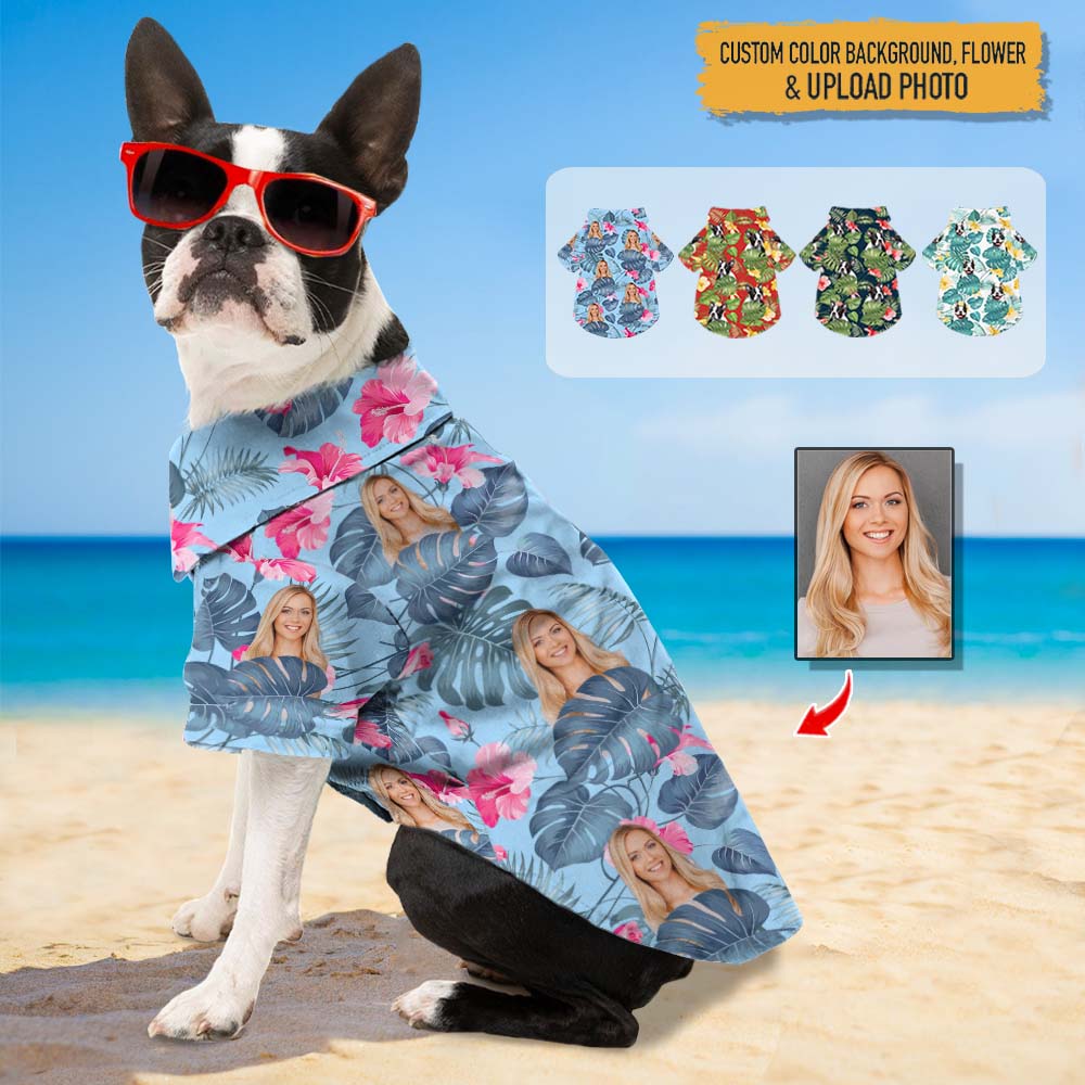 Upload Photo Dog's Hawaiian Shirt TH10 K228 888411
