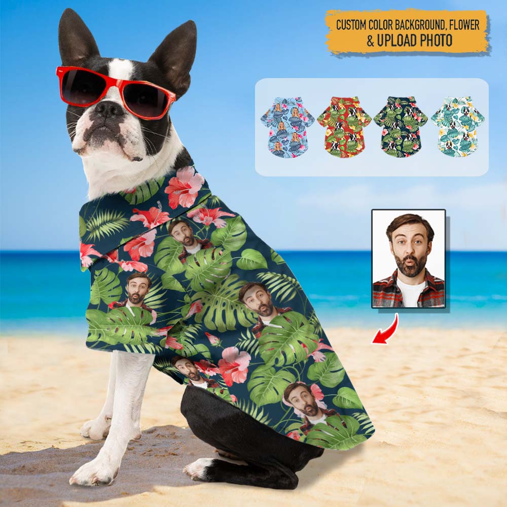 Upload Photo Dog's Hawaiian Shirt TH10 K228 888411