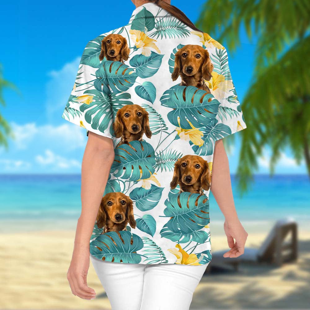 Upload Photo Dog Women's Hawaiian Shirt K228 888326