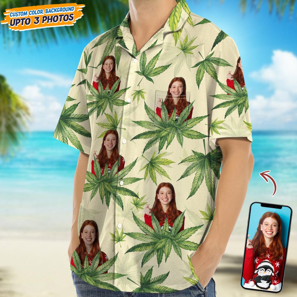 Upload Photo Human And Weed Hawaii Shirt N304 889286