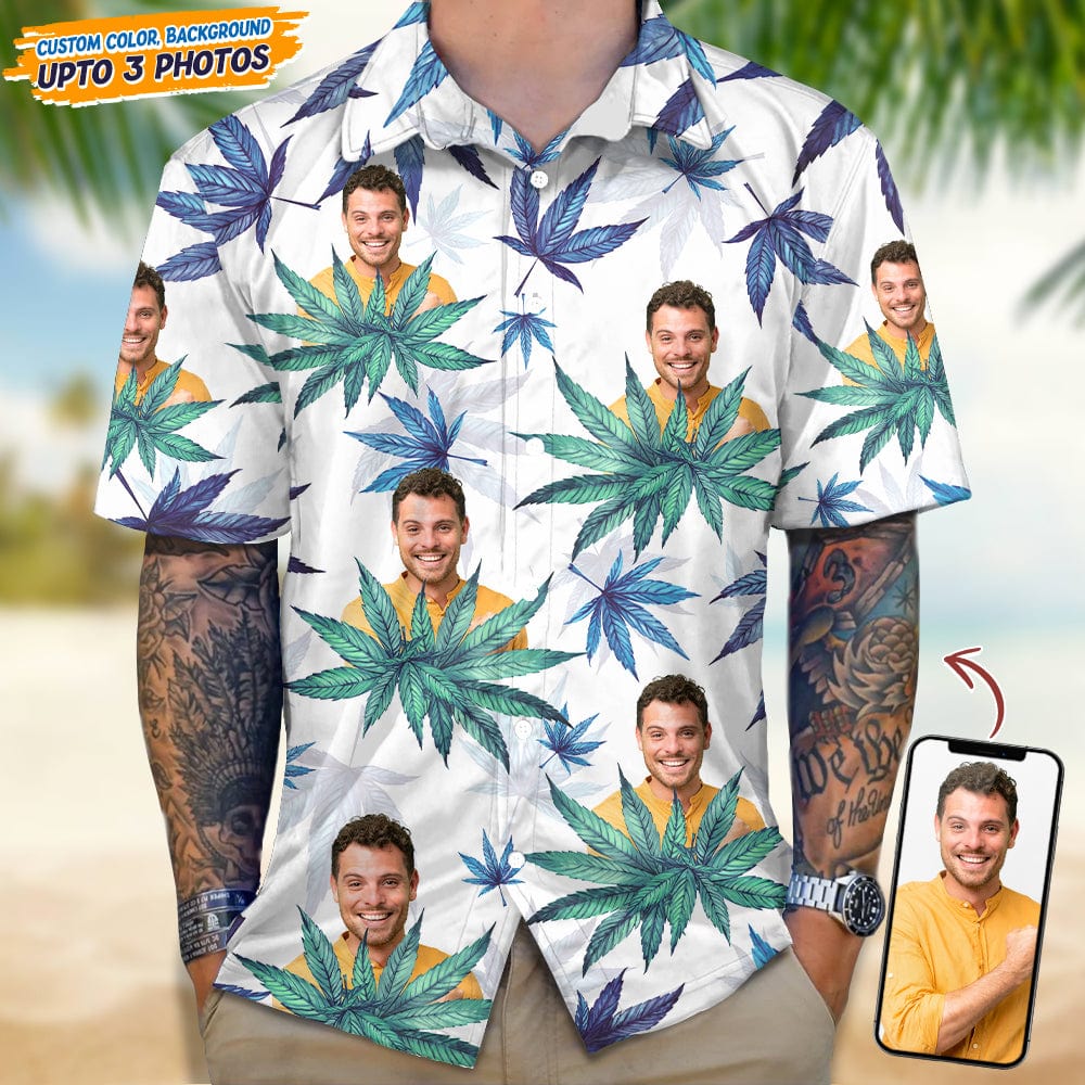 Upload Photo Human And Weed Hawaii Shirt N304 889286