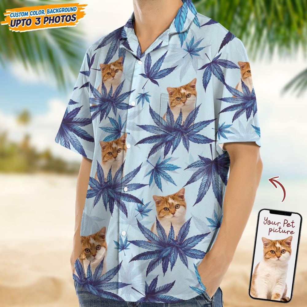 Upload Photo I Like Cats And Weed Hawaii Shirt N304 889284