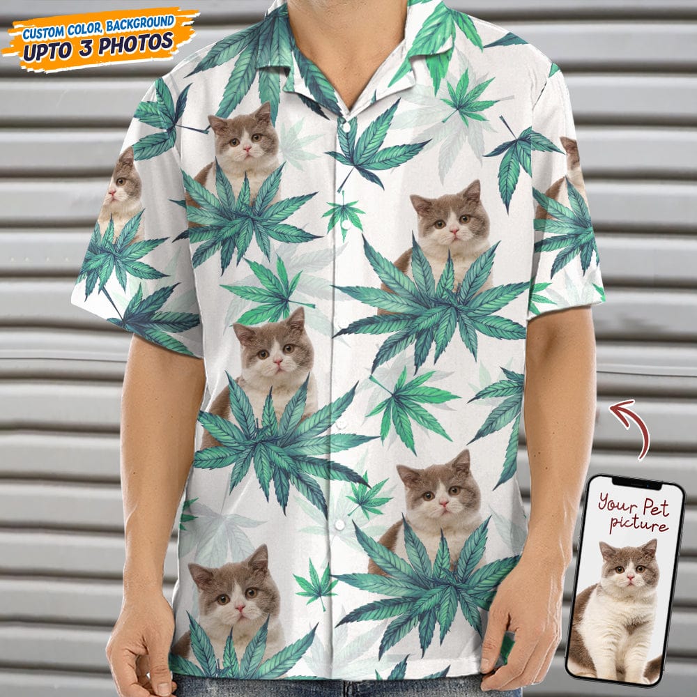 Upload Photo I Like Cats And Weed Hawaii Shirt N304 889284