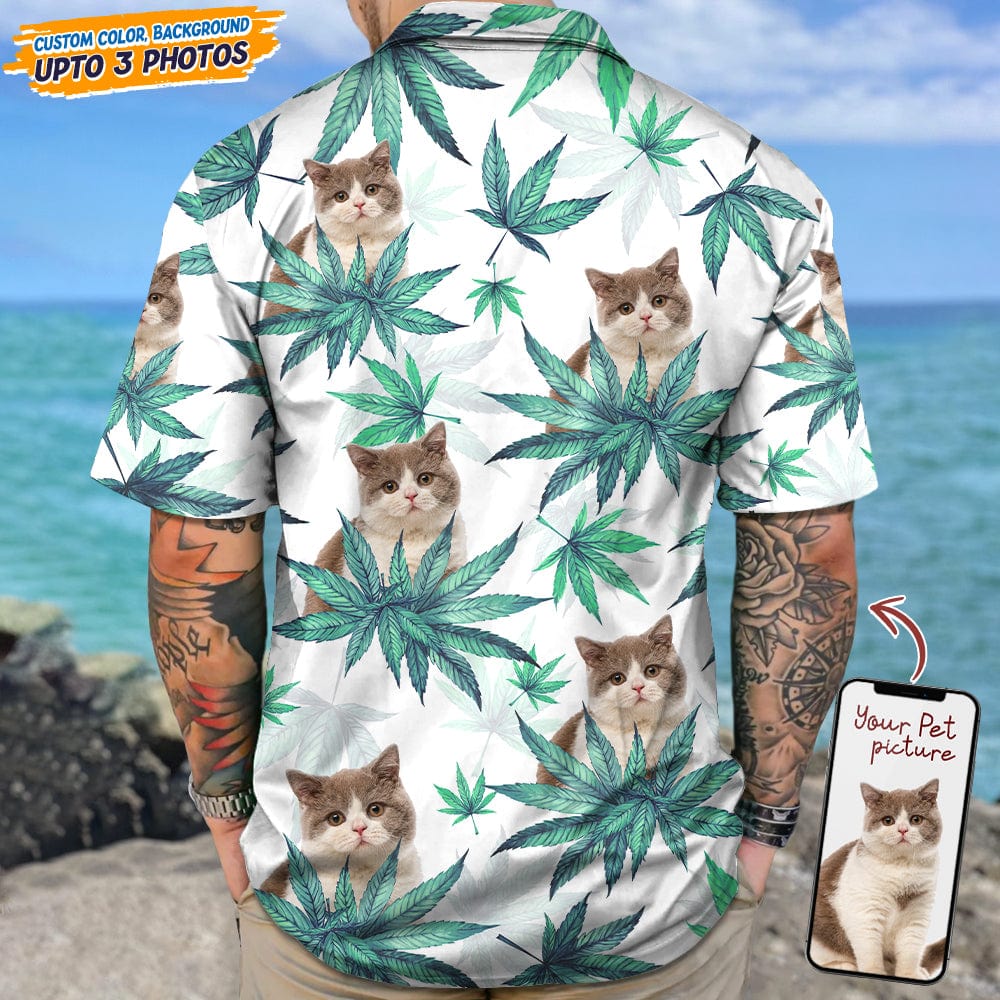 Upload Photo I Like Cats And Weed Hawaii Shirt N304 889284
