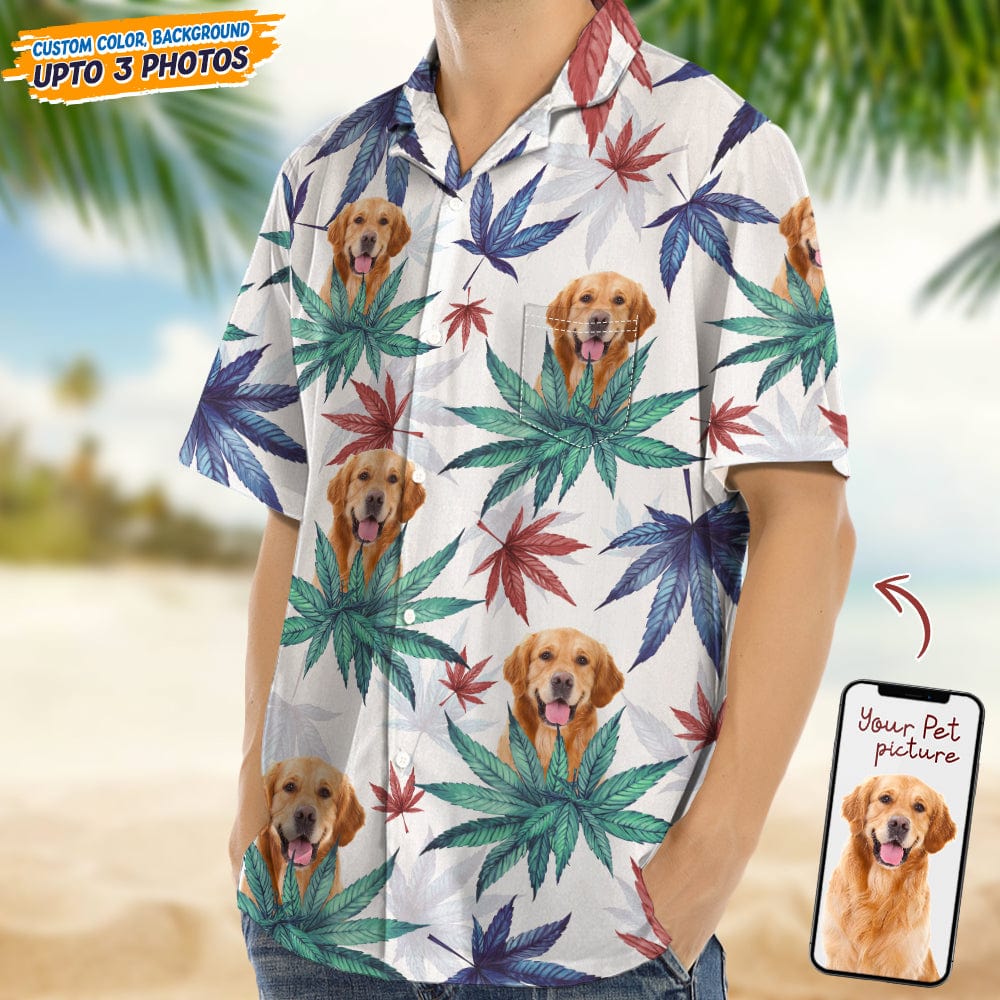 Upload Photo I Like Dogs And Weed Hawaii Shirt N304 889282