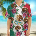 Upload Photo Mexico Flag Hawaiian Shirt, 888385
