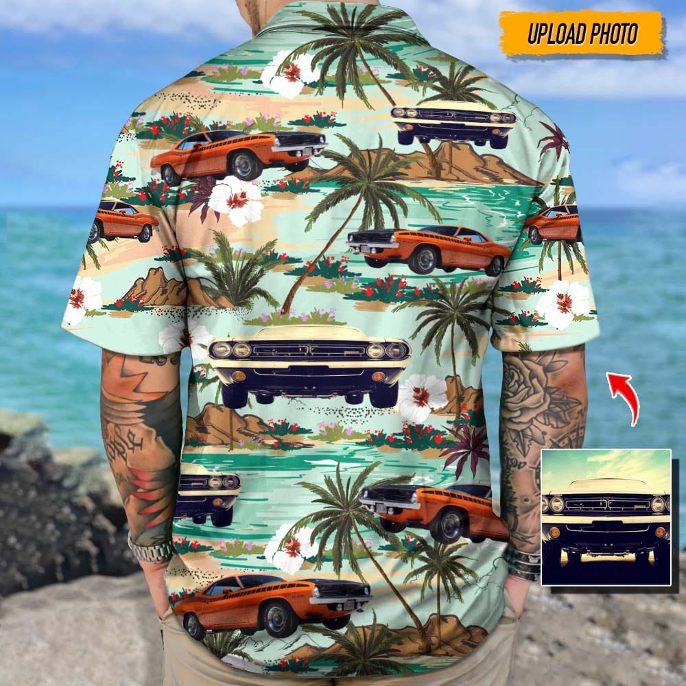 Upload Photo Muscle Car Hawaiian Shirt, N304 888446