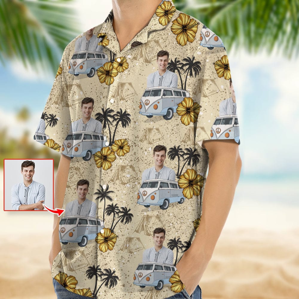 Upload Photo RV Camping Hawaiian Shirt K228 888374
