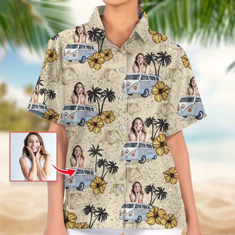 Upload Photo RV Camping Hawaiian Shirt K228 888374