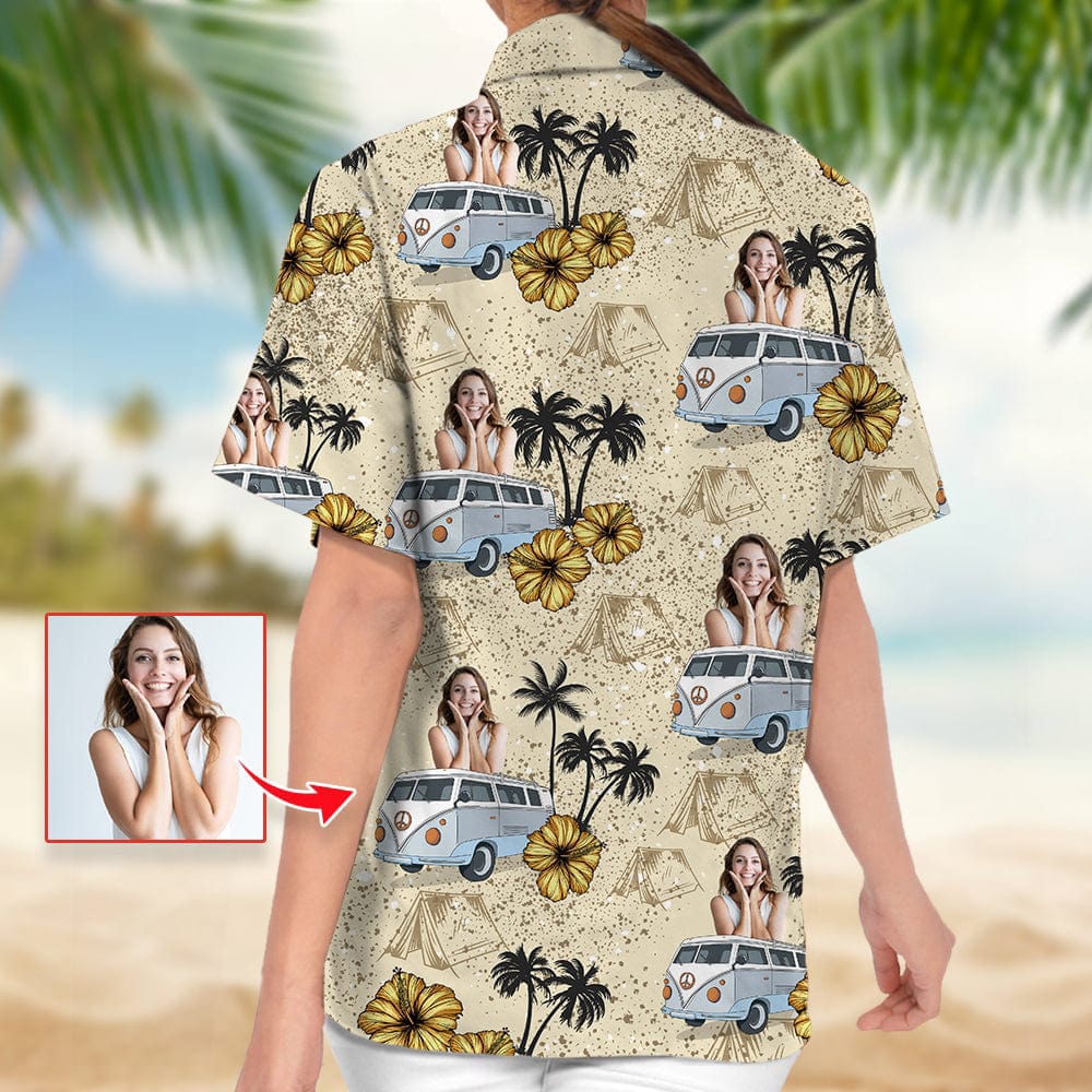 Upload Photo RV Camping Hawaiian Shirt K228 888374