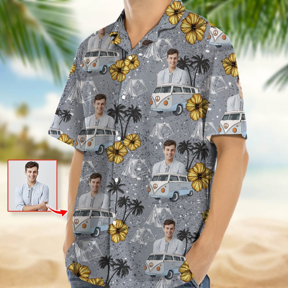 Upload Photo RV Camping Hawaiian Shirt K228 888374