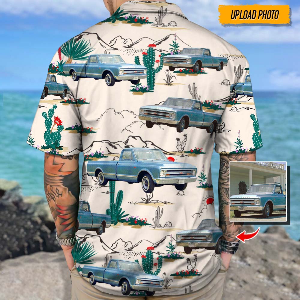 Upload Photo Pickup Truck Hawaiian Shirt, N304 888421