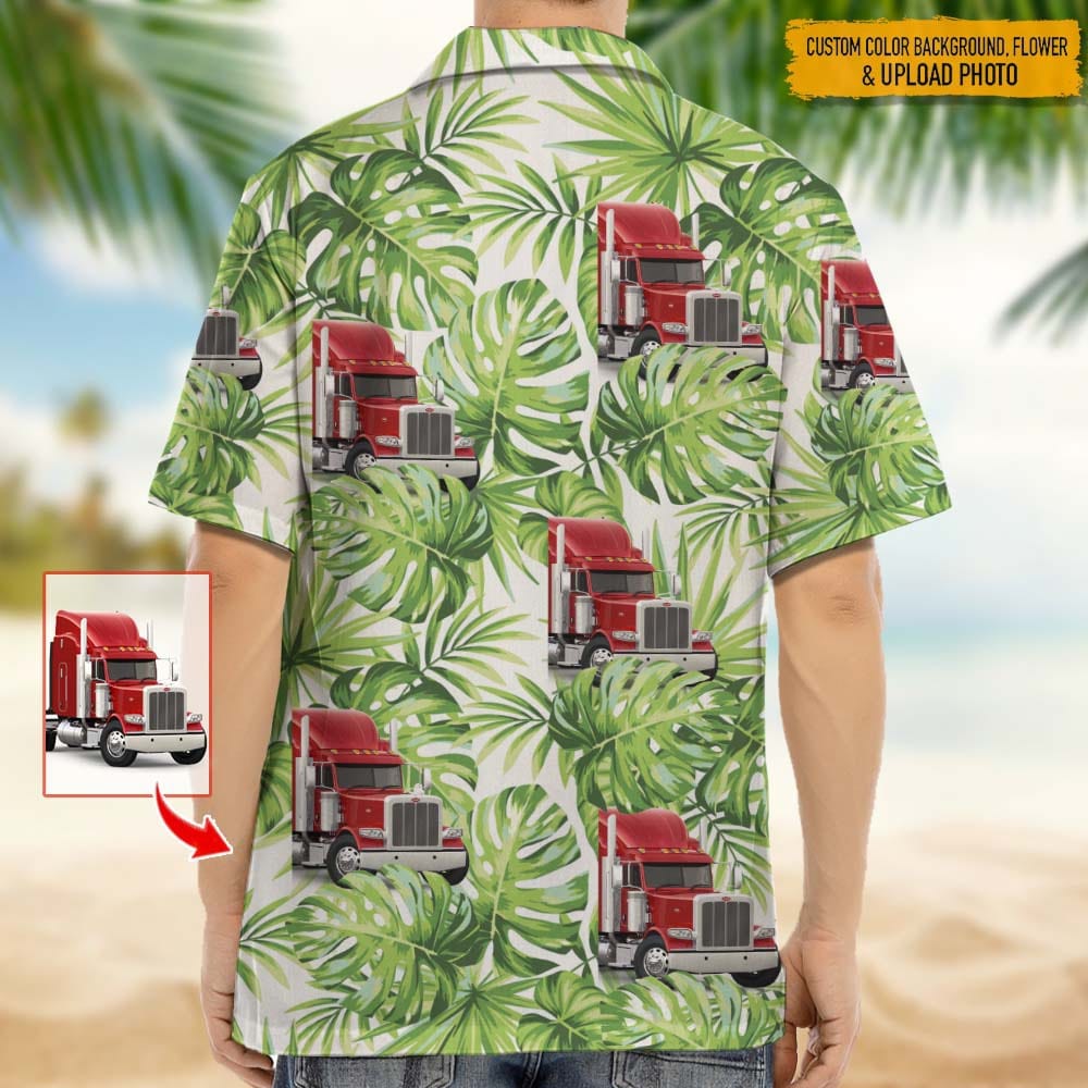 Upload Truck Photo Hawaiian Shirt, 888387