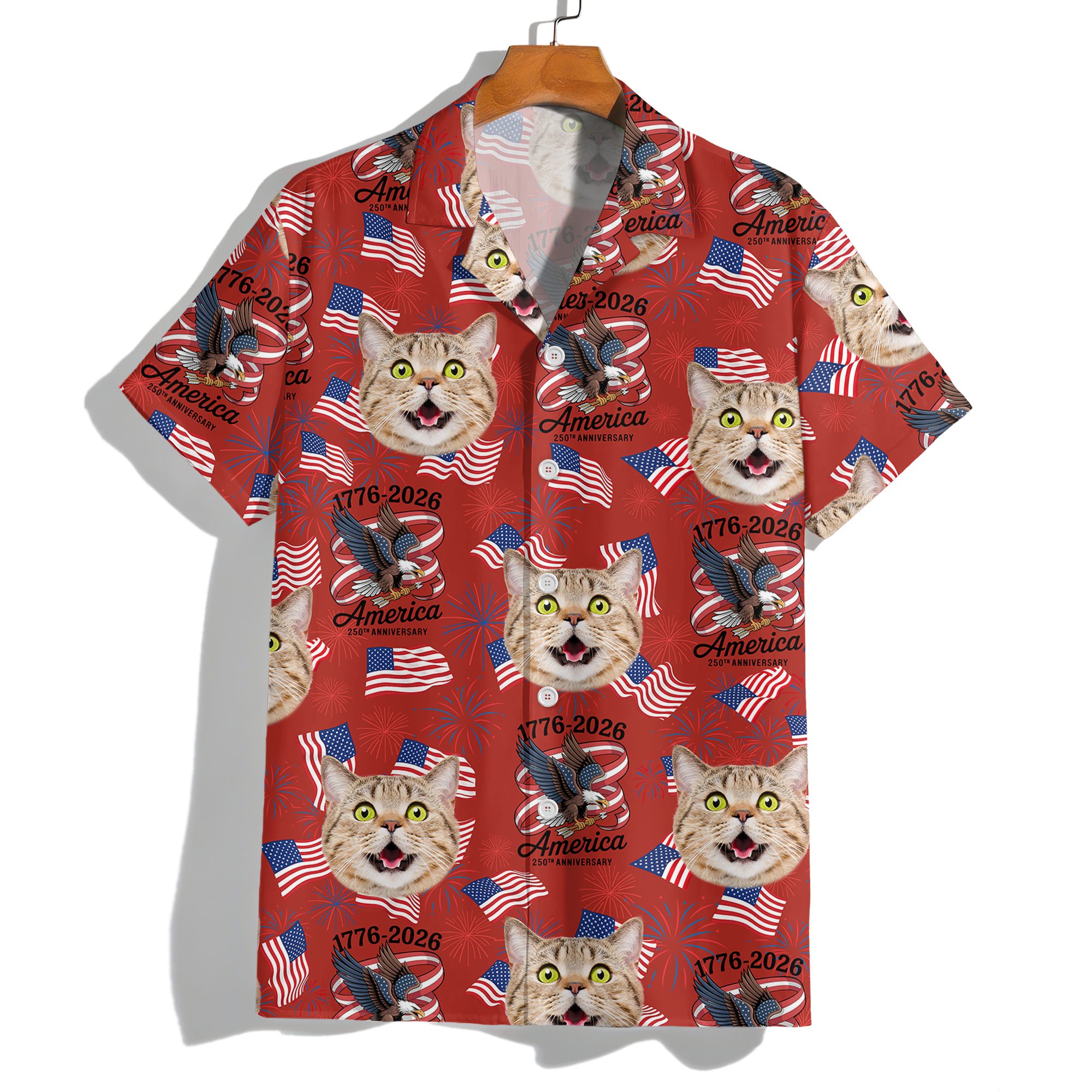 Custom Cute Photo 250 Years of America Freedom Family Hawaii Shirt LM32 897941