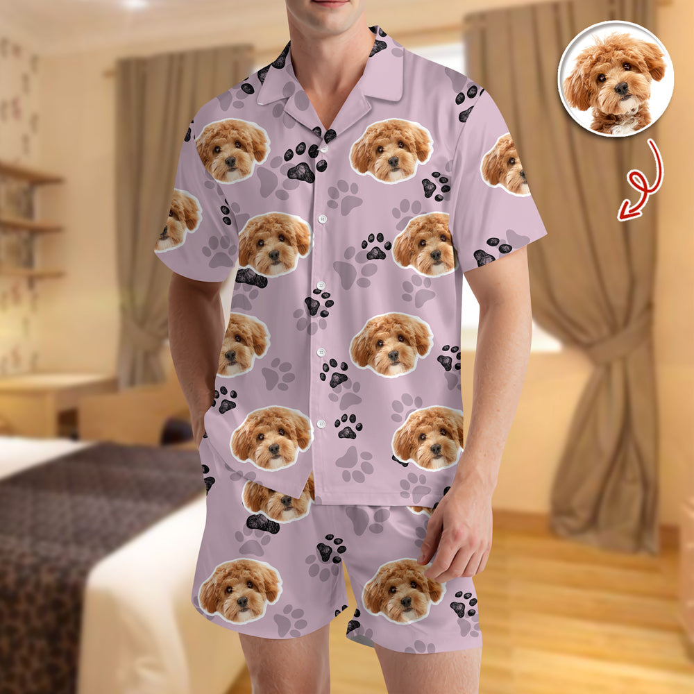 Custom Dog Face Photo Short Pajamas Gift For Dog Lovers CH07 910348