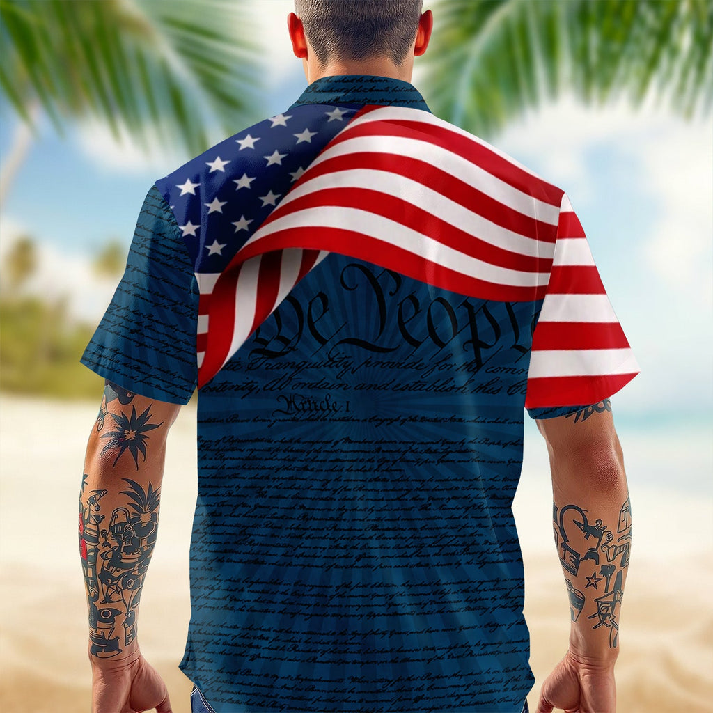 Custom Family Name Patriotic American Flag, 250 Years of Blessing God Hawaii Shirt TH10 898673