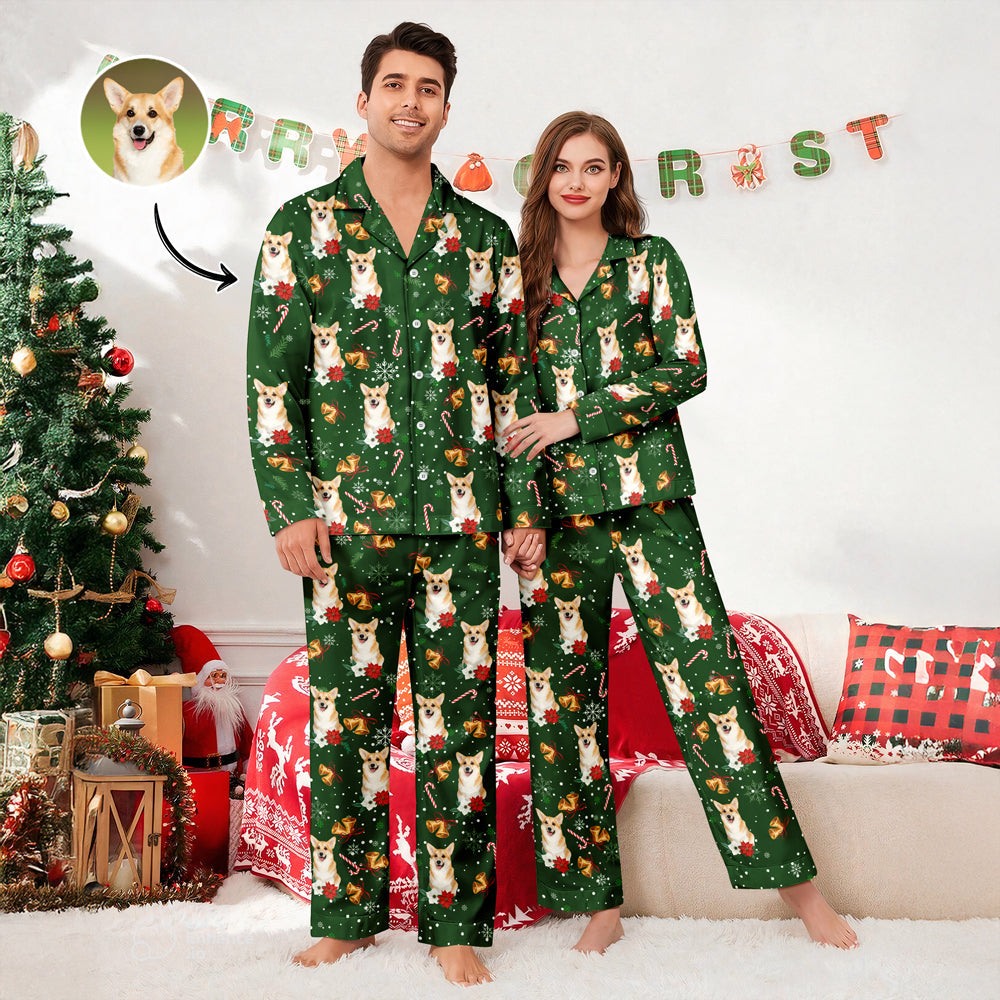 Custom Pet Photo Christmas Pajamas Gift For Pet Lovers TH10 896047