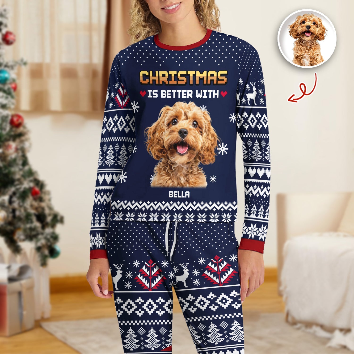 Christmas Better - Personalized Sleepwear For Dog Cat Lovers LM32 895575
