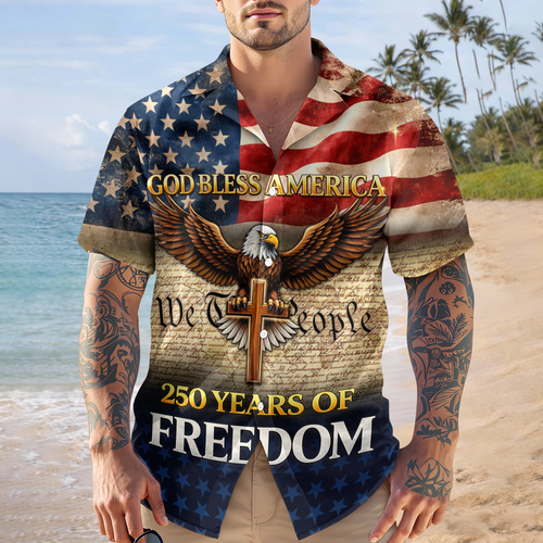 250 Years of Freedom - God Bless America Hawaii Shirt CH07 910492