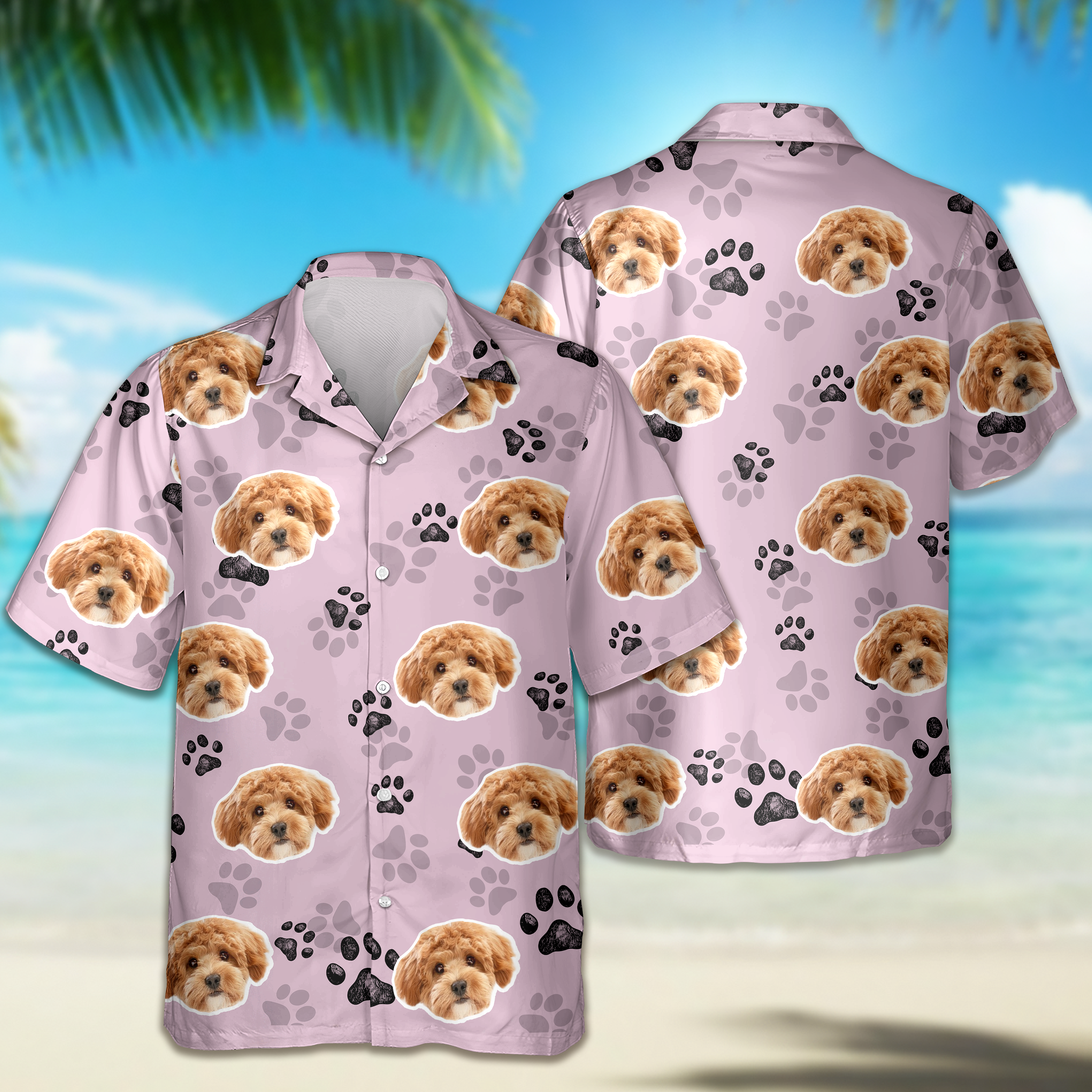 Custom Dog Face Photo Hawaii Shirt Gift For Dog Lovers CH07 911016
